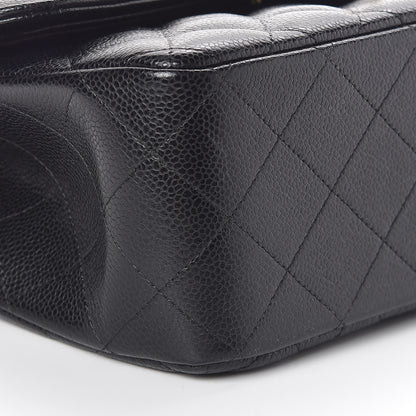 Chanel Caviar Quilted Jumbo Double Flap Black 8 of 9