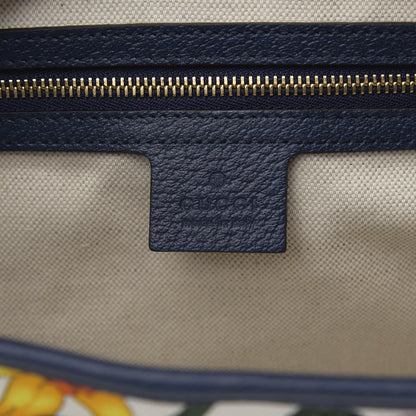 Gucci Canvas Flora Medium Jackie Hobo Blue Agata 6 of 10