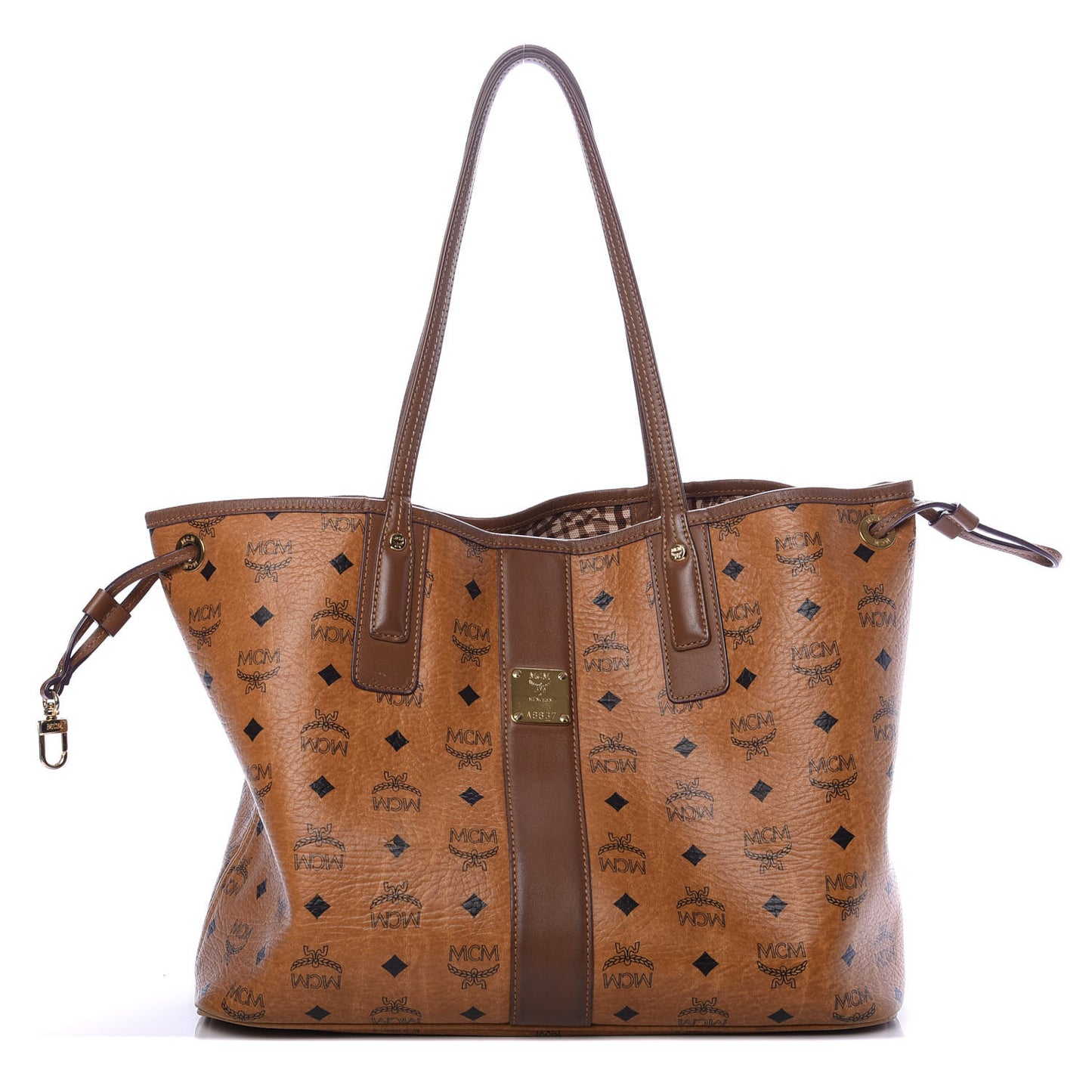 Visetos Medium Liz Reversible Shopper Tote Cognac