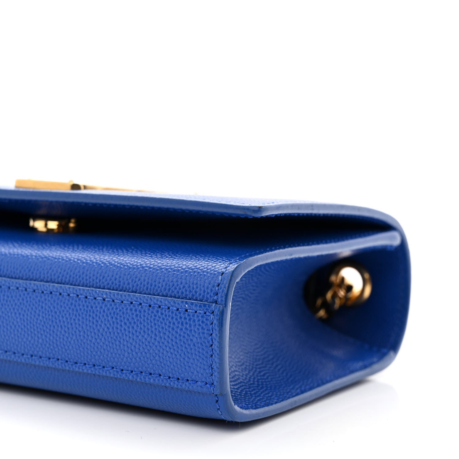 Saint Laurent Grain De Poudre Small Classic Monogram Kate Satchel Royal Blue 11 of 11