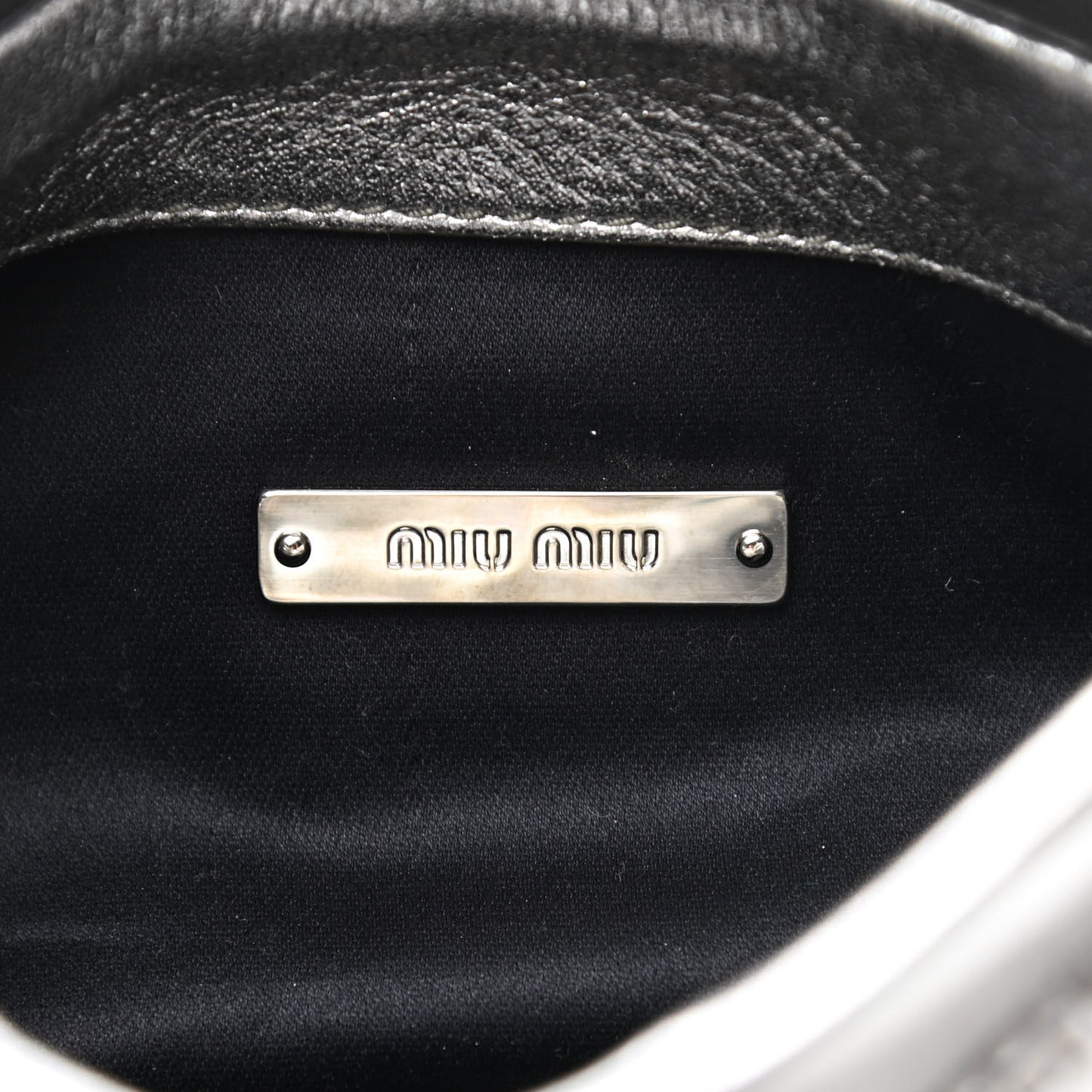 Metallic Matelasse Clutch Silver