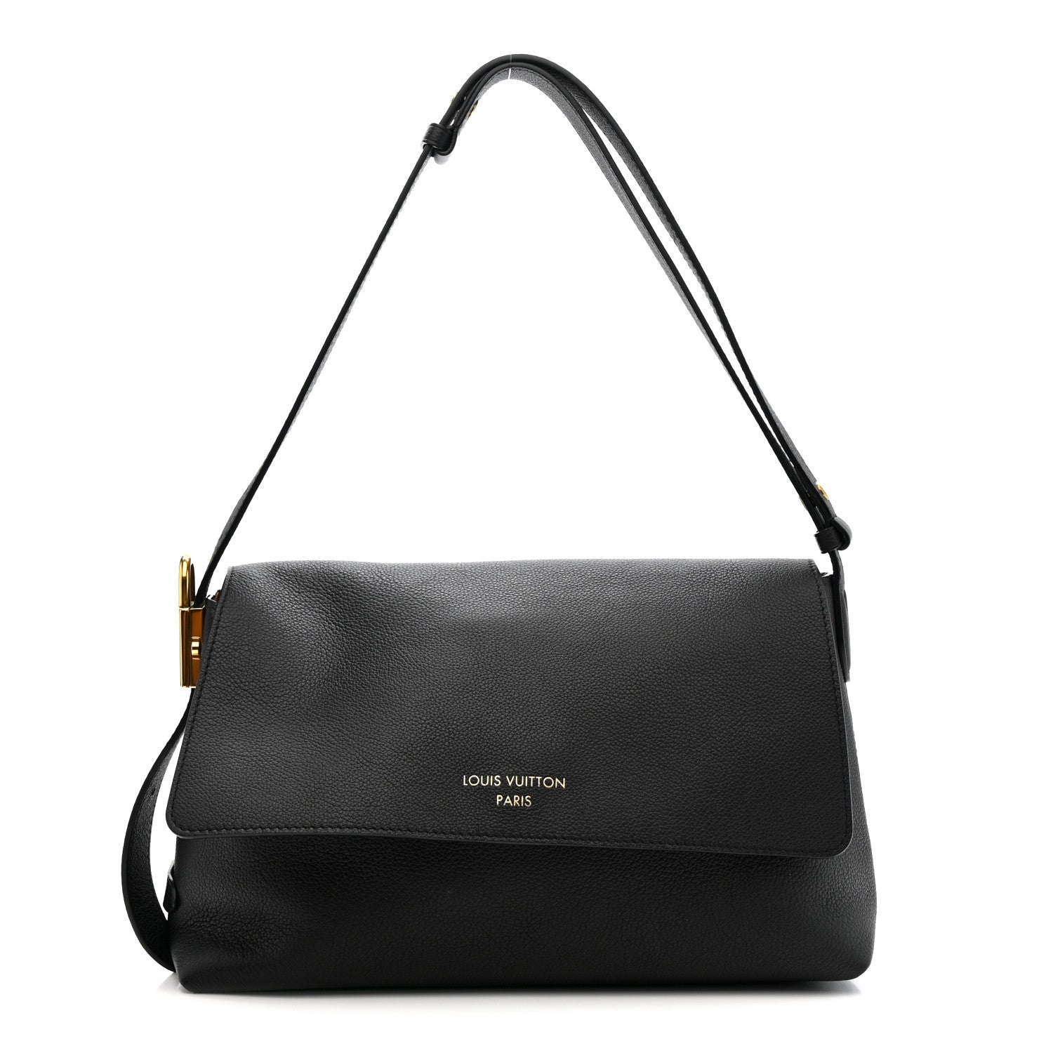 Louis Vuitton Grained Calfskin Low Key Messenger Black 1 of 10