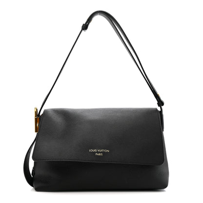 Louis Vuitton Grained Calfskin Low Key Messenger Black 1 of 10
