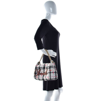 Chanel Tweed Chain 20s Signature Hobo White Multicolor 3 of 11