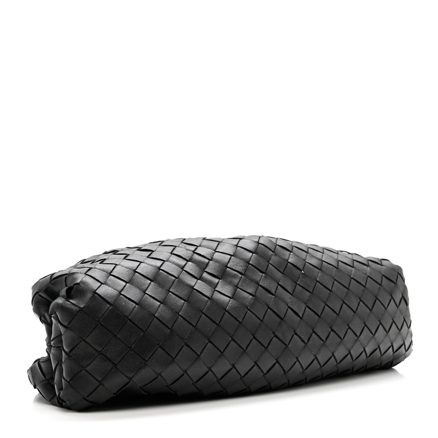 Nappa Maxi Intreccio The Pouch Oversized Clutch Black