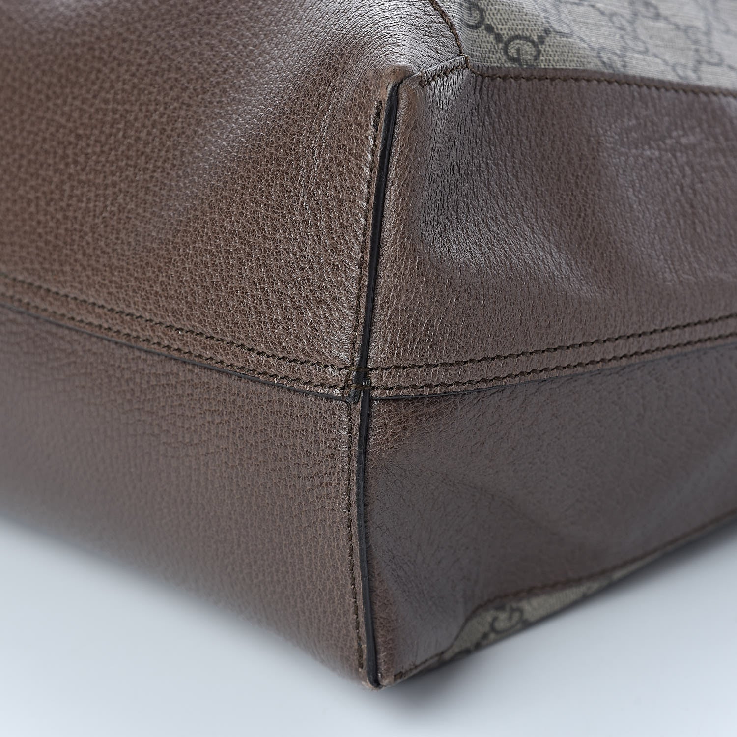 Gucci GG Supreme Monogram Web Ophidia Tote Brown 11 of 12