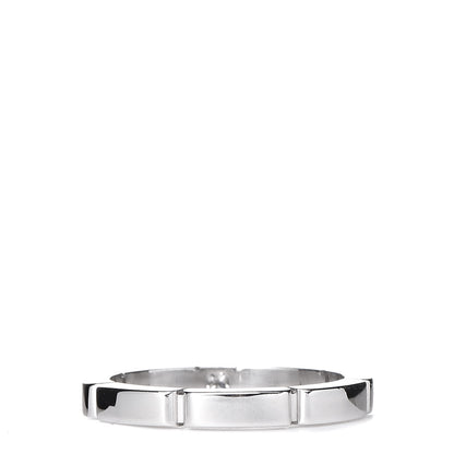 Cartier 18K White Gold Diamond 2.5mm Maillon Panthere Wedding Band Ring 50 5.25 3 of 7