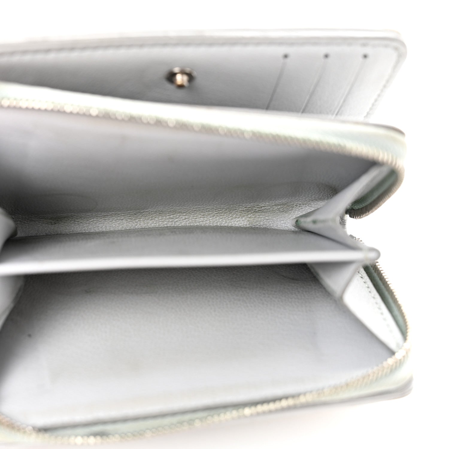 Louis Vuitton Lambskin Embossed Monogram LV Ski Lou Coussin Wallet Gray 8 of 13