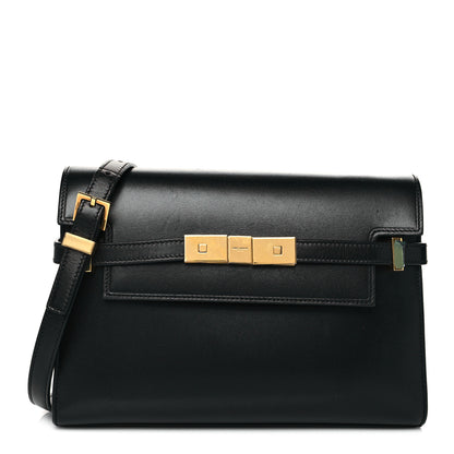 Saint Laurent Smooth Calfskin Manhattan Shoulder Bag Black 1 of 10