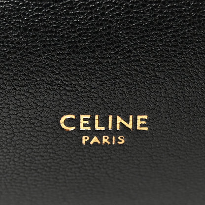 Celine Supple Shiny Lambskin Luggage Black 6 of 10
