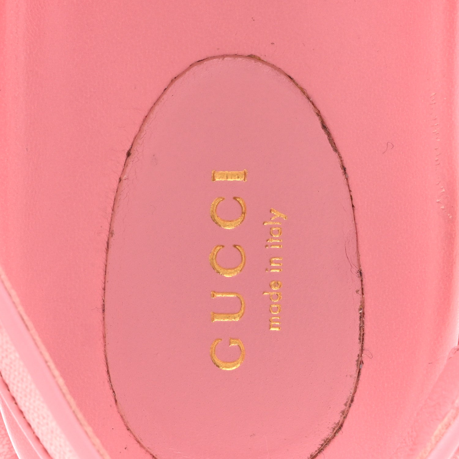 Gucci GG Supreme Monogram Granada Kid Angelina Platform 35mm Slingback Sandals 40.5 Cotton Candy Dark Cotton Candy Wild Rose 7 of 12