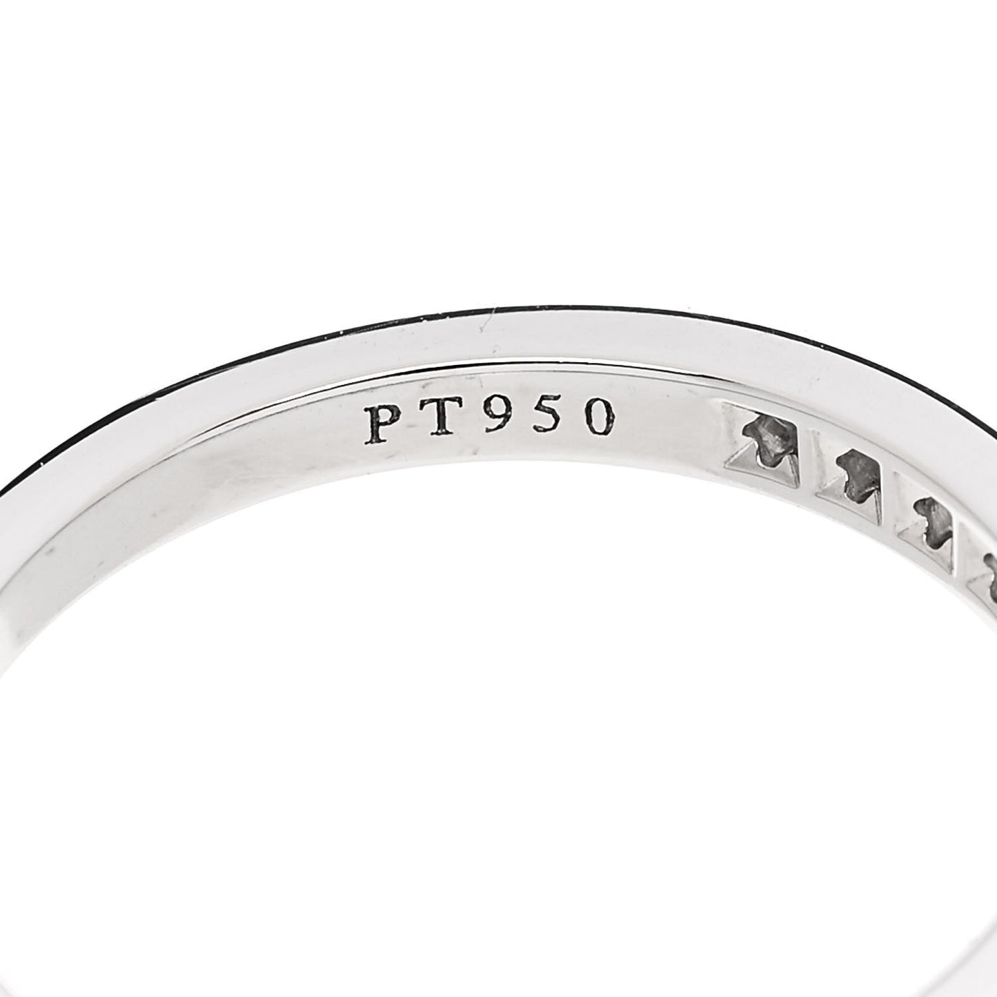 Platinum Diamond 2.5mm Half Circle Wedding Band Ring 52 6