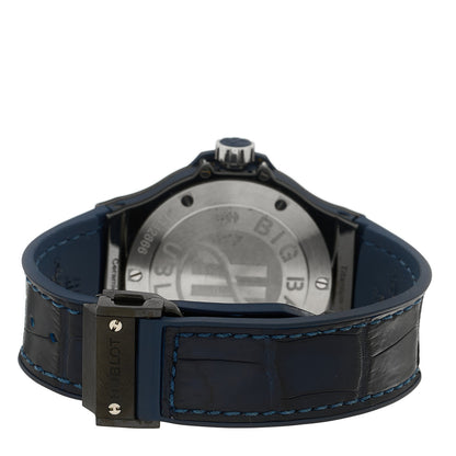 Hublot Ceramic Alligator Diamond 38mm Big Bang Quartz Watch Blue 361.CM.7170.LR.1204 3 of 4