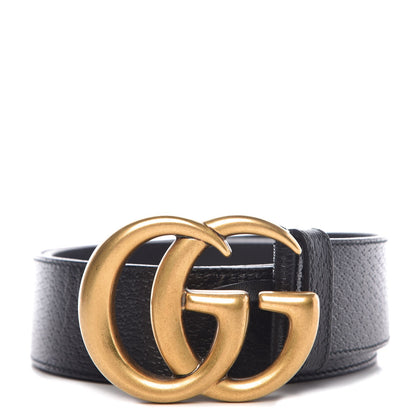 Gucci Textured Calfskin Double G 40mm Belt 85 34 Black 1 of 7