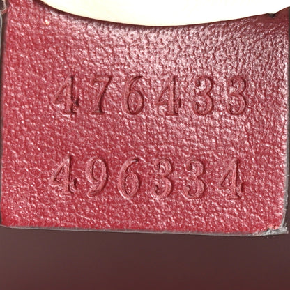 Gucci Calfskin Matelasse Super Mini GG Marmont Shoulder Bag Rosso Ancora 7 of 10