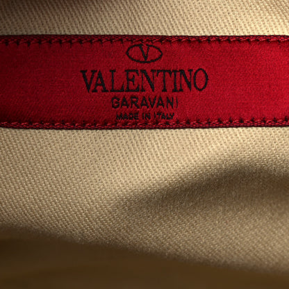 Valentino Garavani Vitello Rockstud Double Handle Tote Red 6 of 16