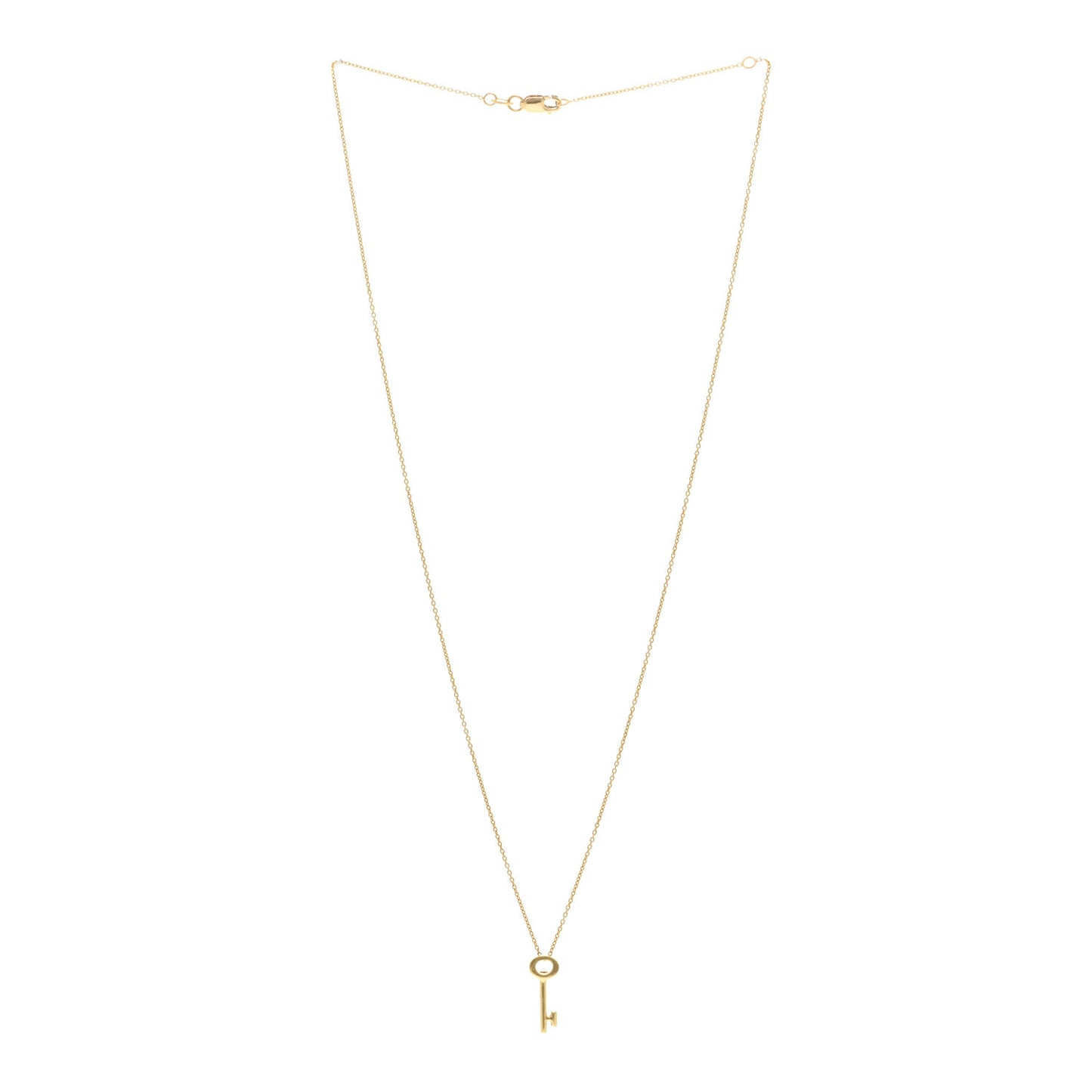 18K Yellow Gold Tiny Treasures Key Pendant Necklace