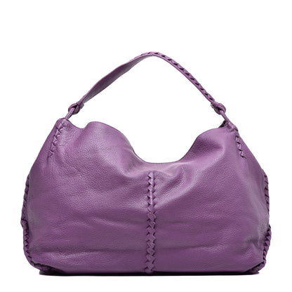 Bottega Veneta Washed Cervo Deerskin Large Hobo Lilac 1 of 8