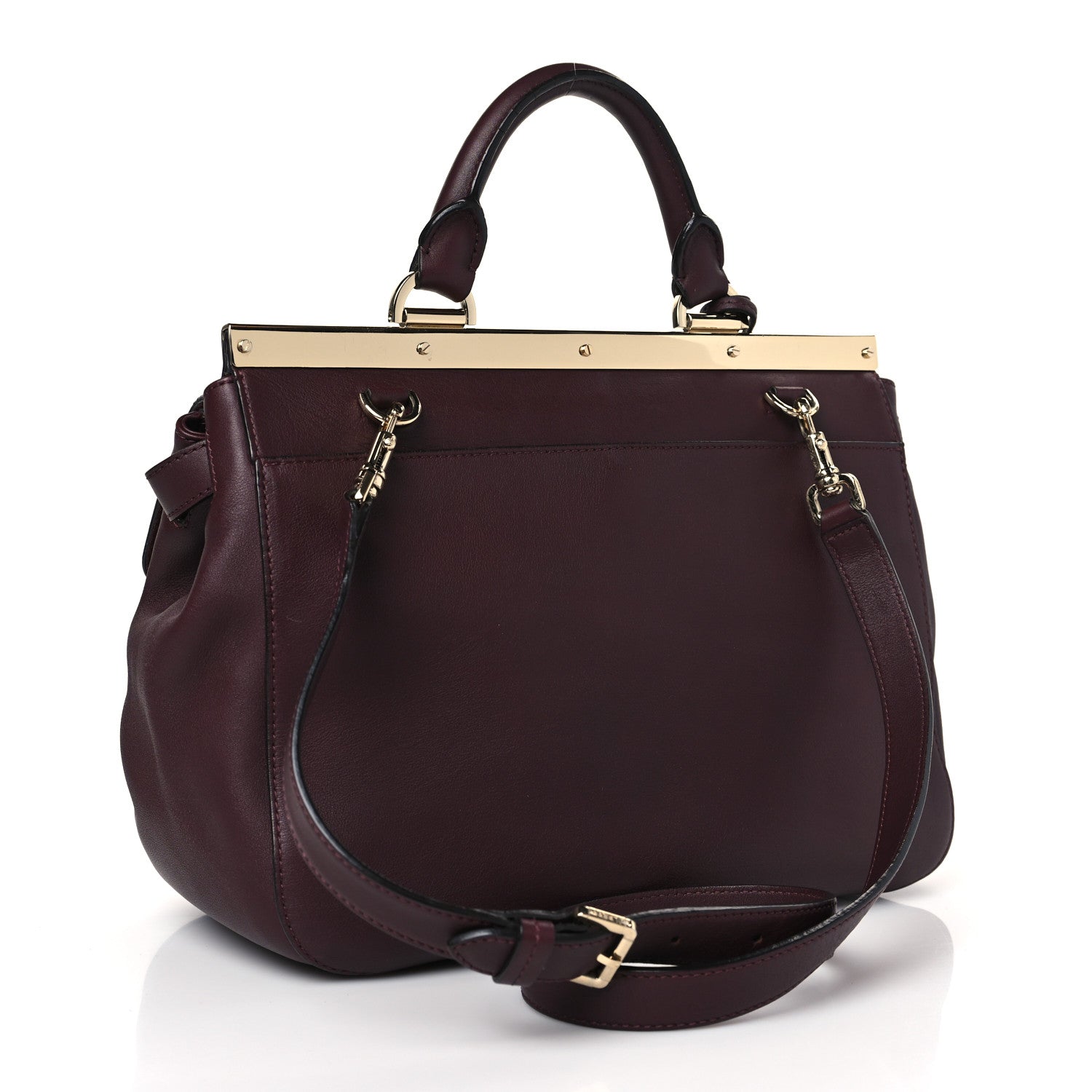 Mulberry Classic Calfskin Suffolk Oxblood 3 of 9