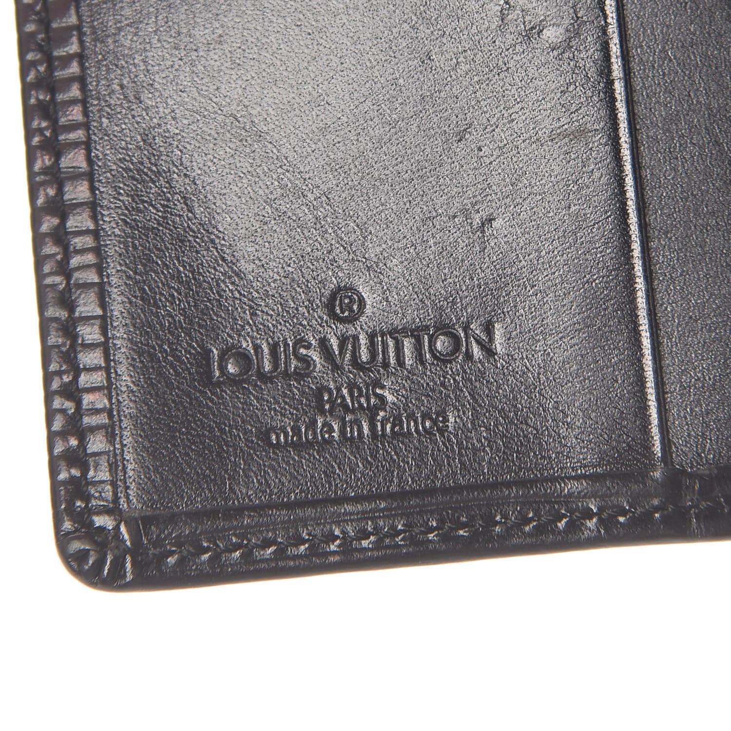 Louis Vuitton Epi Simple Checkbook Cover Black 6 of 6