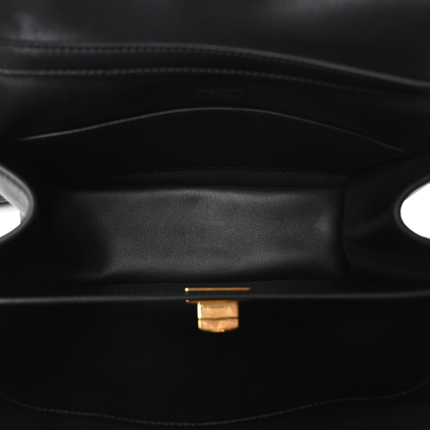 Natural Smooth Calfskin Mini Rodeo Top Handle Handbag Black