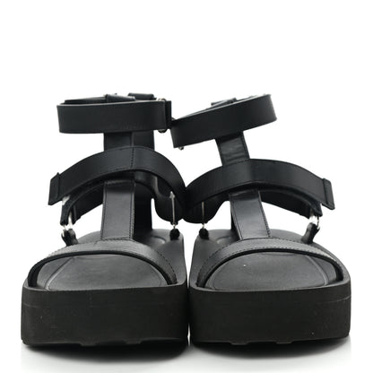 Hermes Calfskin Womens Enid Sandals 36 Black 2 of 9