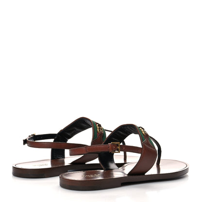 Gucci Nylon Web Lifford Jakarta Sandals 40 Brown 4 of 8