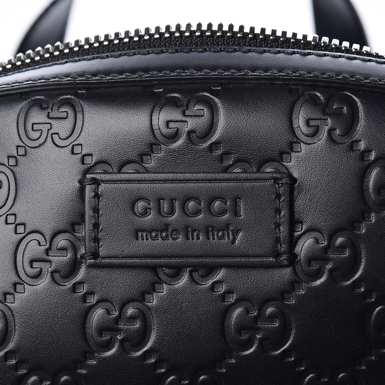 Gucci Guccissima Signature Day Backpack Black 10 of 10