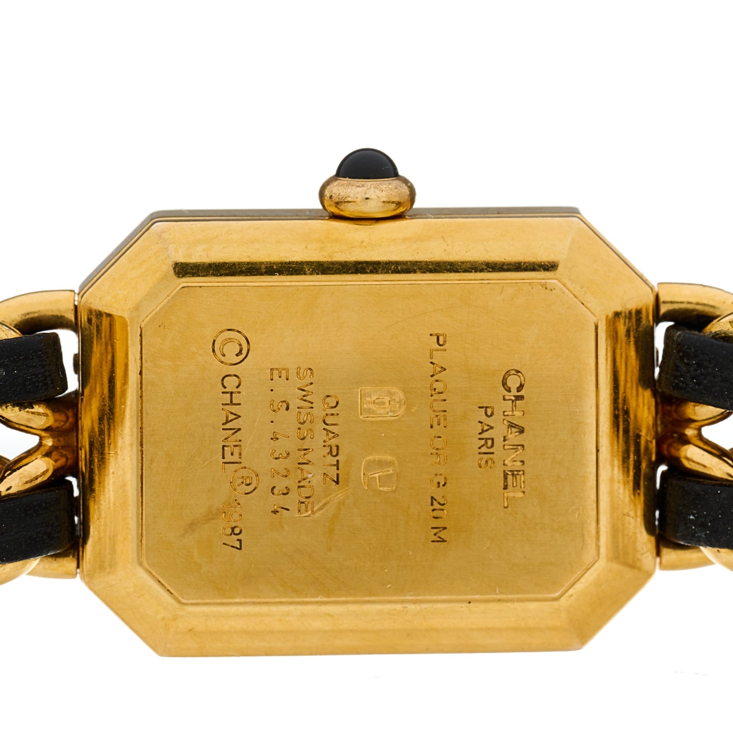 Stainless Steel Lambskin 20mm Chain Premiere Quartz Watch Gold M