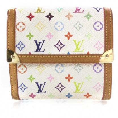 Louis Vuitton Monogram Multicolor Porte-Monnaie Billets Wallet White 2 of 7