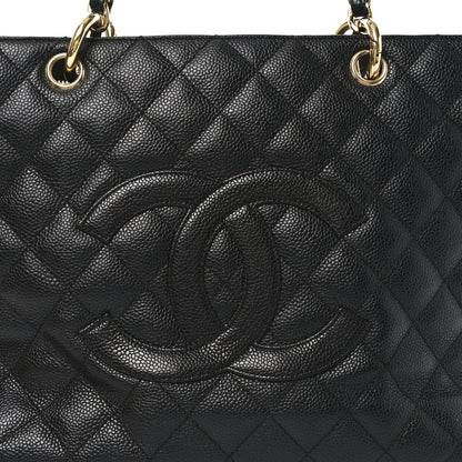 Chanel Caviar Quilted Grand Shopping Tote GST Black 8 of 10