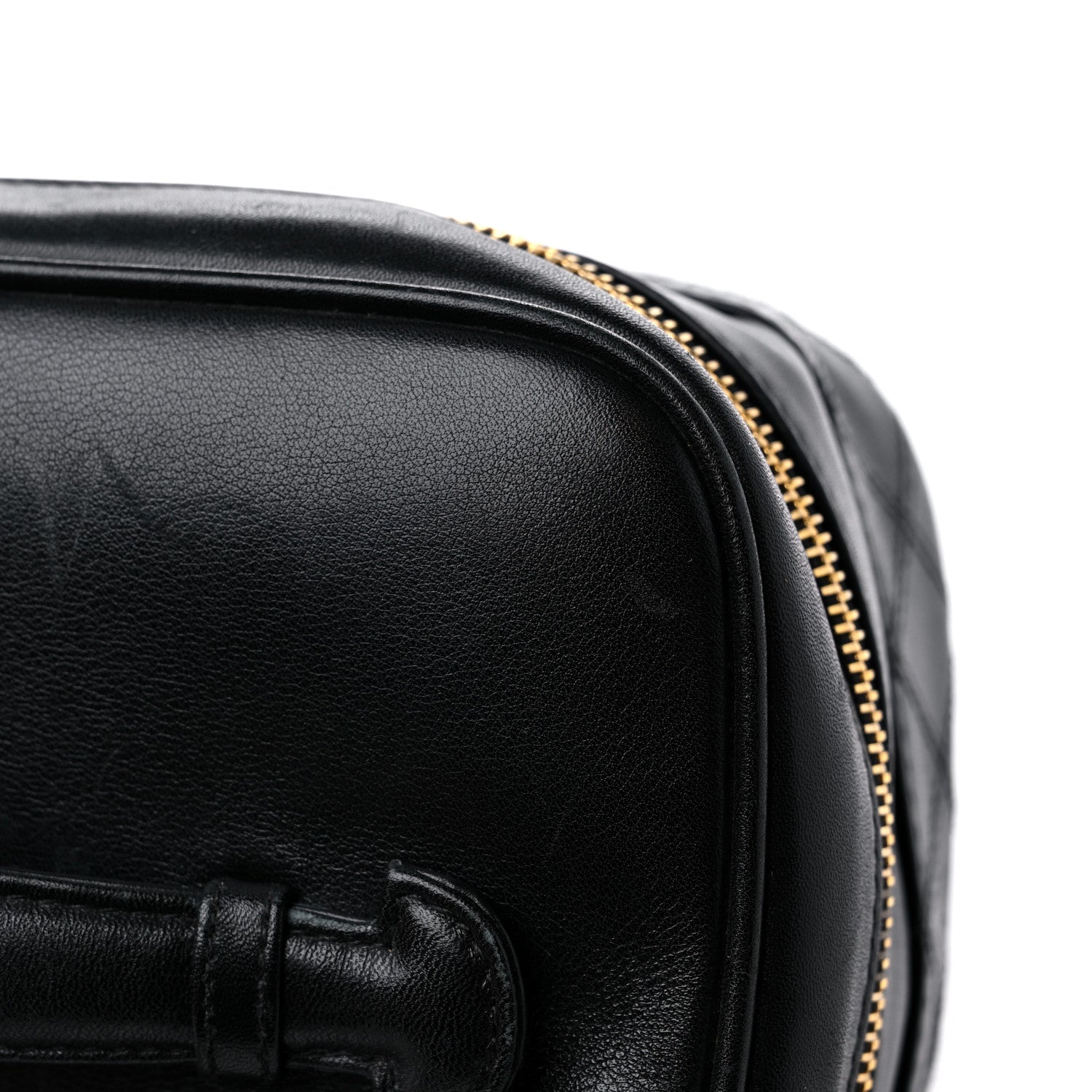Chanel Lambskin Vanity Cosmetic Case Black 14 of 16