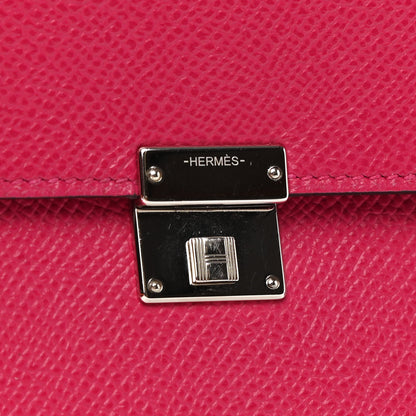 Hermes Epsom Verso Clic 16 Wallet Rose Mexico Bleu Frida 6 of 8