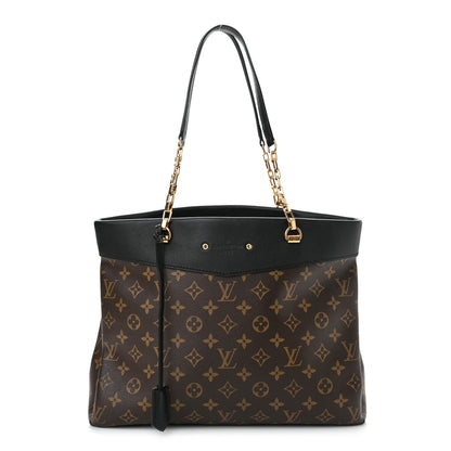 Louis Vuitton Monogram Pallas Shopper Black 1 of 9