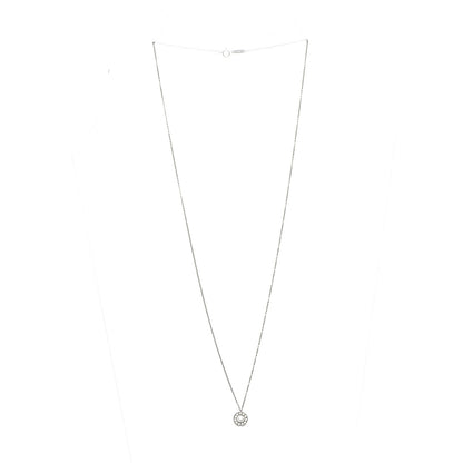Tiffany Platinum Diamond .37ctw Circlet Pendant Necklace 4 of 7