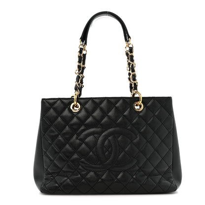 Chanel Caviar Quilted Grand Shopping Tote GST Black 1 of 14