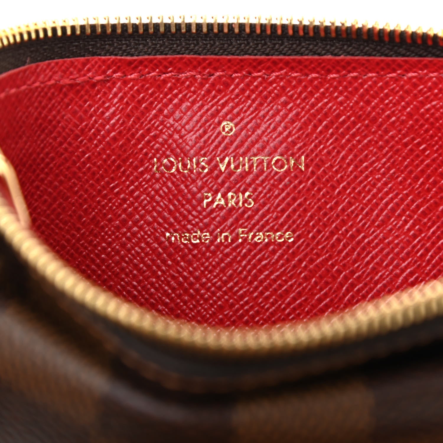 Louis Vuitton Damier Ebene Recto Verso Card Holder Red 6 of 9