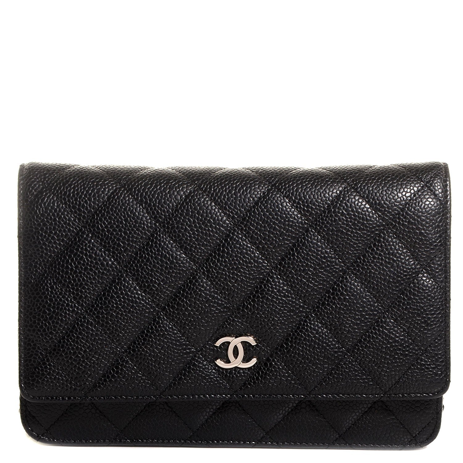 Chanel Caviar Quilted Wallet On Chain WOC Black 1 of 8