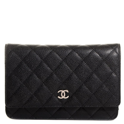 Chanel Caviar Quilted Wallet On Chain WOC Black 1 of 8