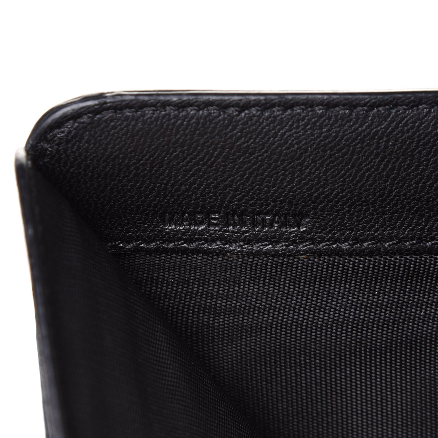 Sugar Goatskin Compact Wallet Black