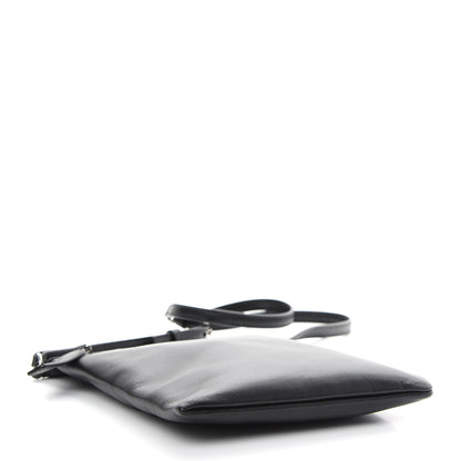 Saint Laurent Antiqued Lambskin Sid Flat Crossbody Black 4 of 10