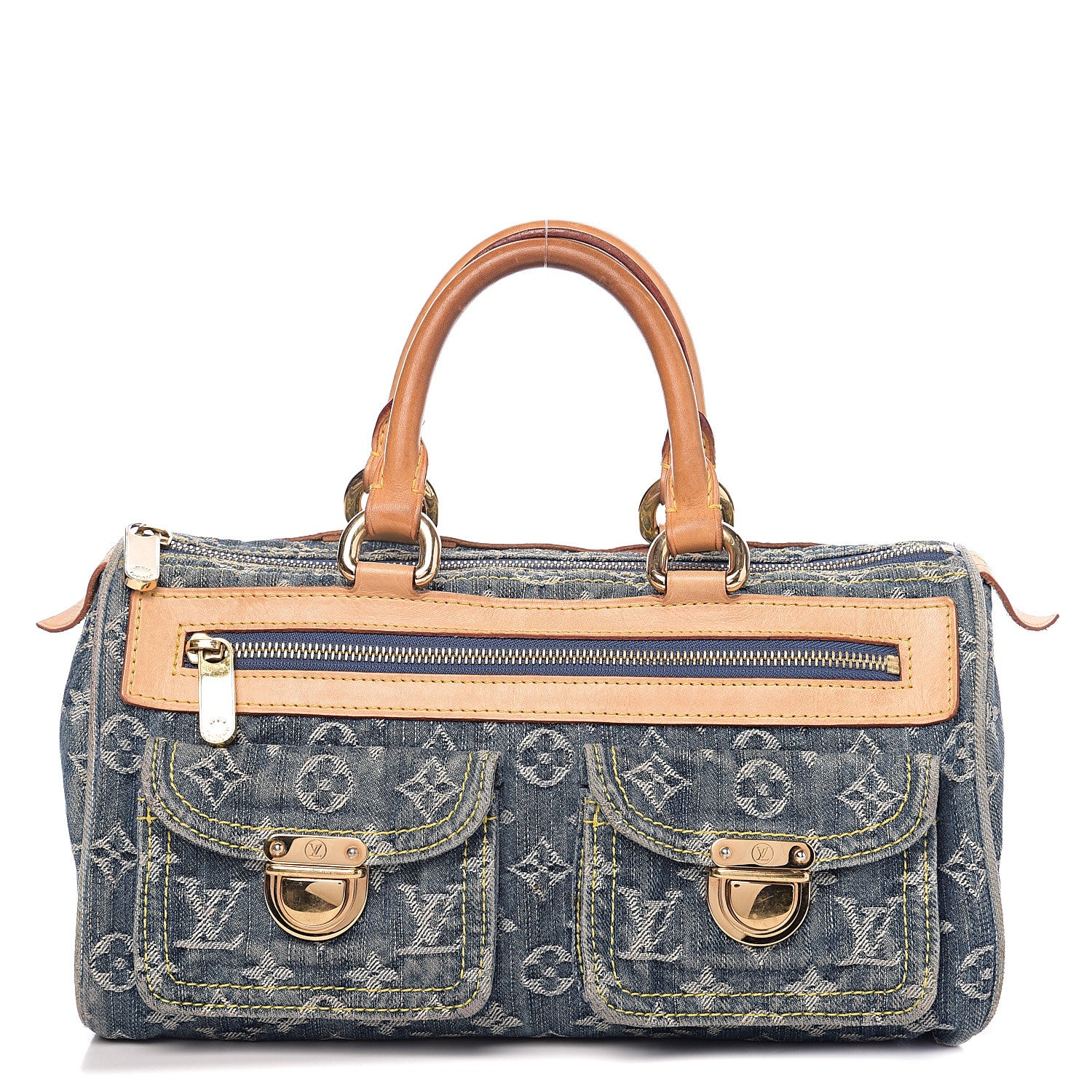 Louis Vuitton Monogram Denim Neo Speedy Blue 1 of 14