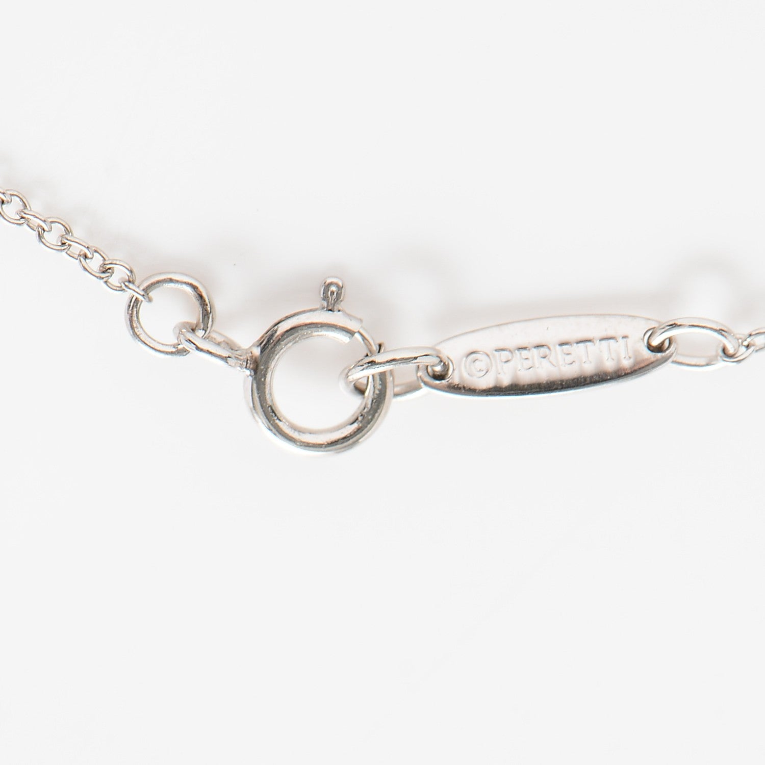 Tiffany Platinum Pink Sapphire Elsa Peretti Color By The Yard Bracelet 4 of 5