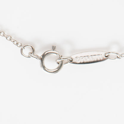 Tiffany Platinum Pink Sapphire Elsa Peretti Color By The Yard Bracelet 4 of 5