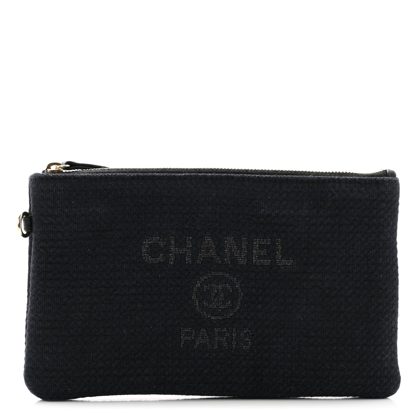 Mixed Fibers Small Deauville Pouch Black