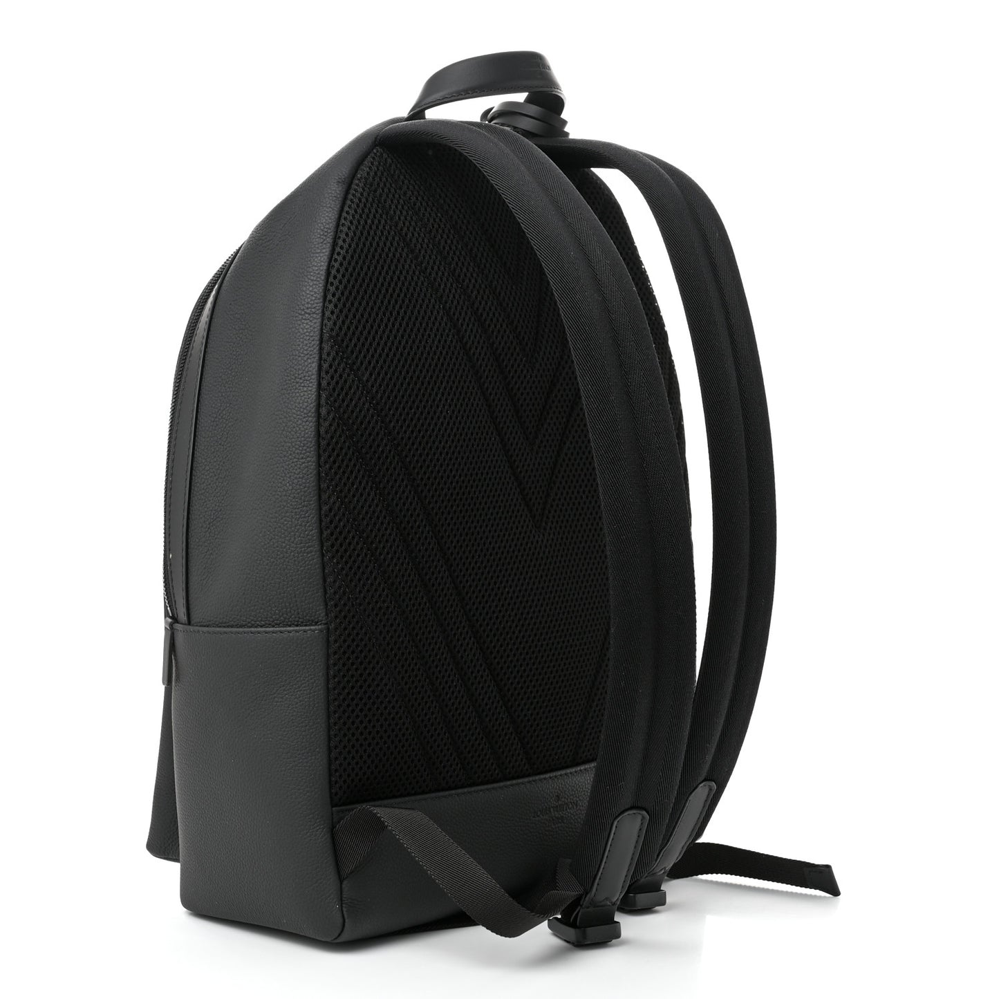 Grained Calfskin Aerogram Takeoff Backpack Black