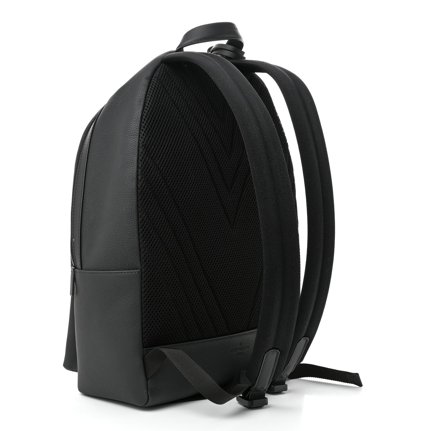 Louis Vuitton Grained Calfskin Aerogram Takeoff Backpack Black 3 of 10
