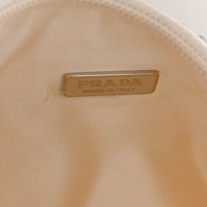 Prada Satin Crystal Mini Re-Edition 2000 Bag White 9 of 11