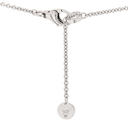 Bulgari Sterling Silver Ceramic Save The Children Pendant Necklace 4 of 5