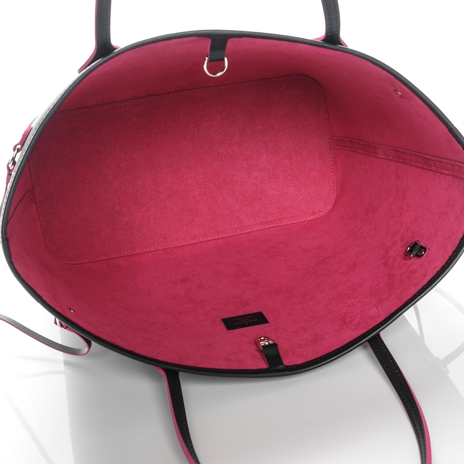 Louis Vuitton Epi Neverfull MM Black Hot Pink 5 of 7